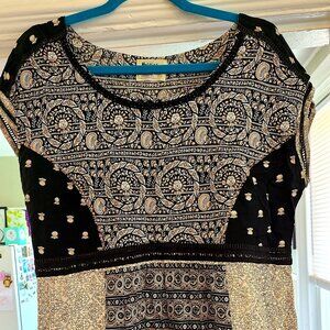 Anthropologie Holding Horses Designer Patchwork Mini Dress, Size L
